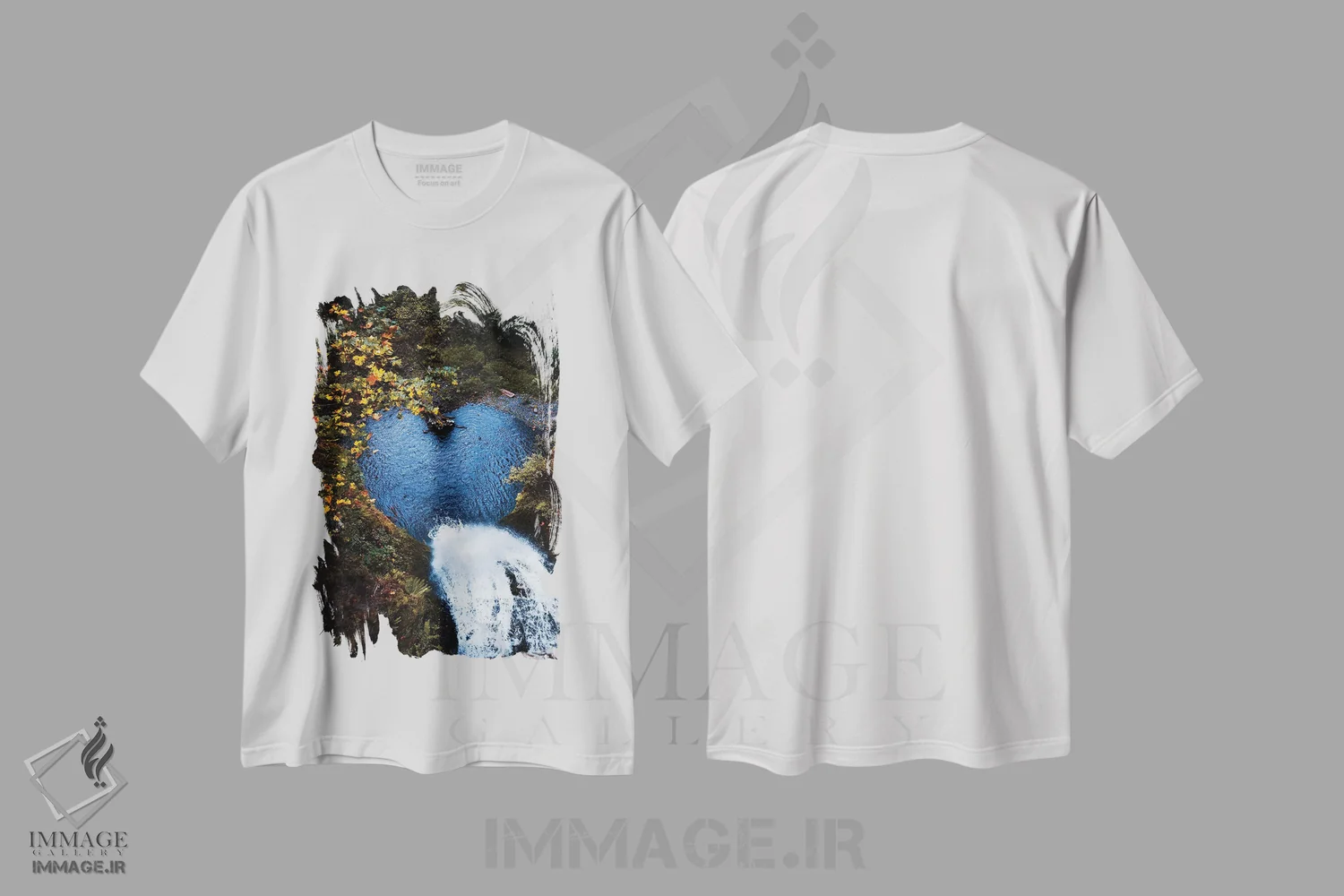 تیشرت سفید طرح دار عشق به طبیعت، مدیوم اثر لوکاس مور | immage.ir