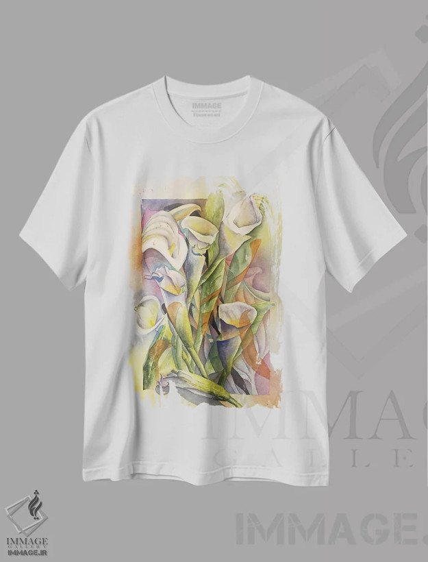 تیشرت سفید طرح دار مورد علاقه های من، دکور معاصر اثر لیز کاوینگتون | فروشگاه ایماژ