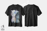تیشرت مشکی طرح دار چشم انداز سیرا، آبستره اثر لیز کاوینگتون | فروشگاه ایماژ