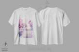 تیشرت سفید طرح دار فصل بهار، آبستره اثر لیز کاوینگتون | immage.ir