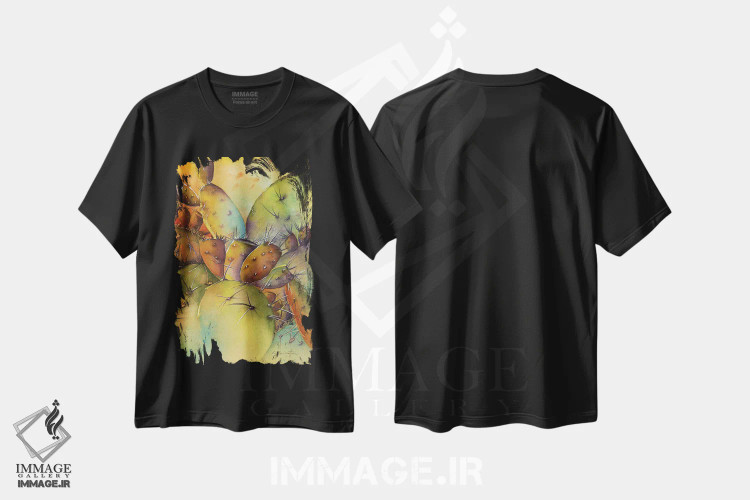 تیشرت مشکی طرح دار شوک قیمت، دکور معاصر اثر لیز کاوینگتون | immage.ir