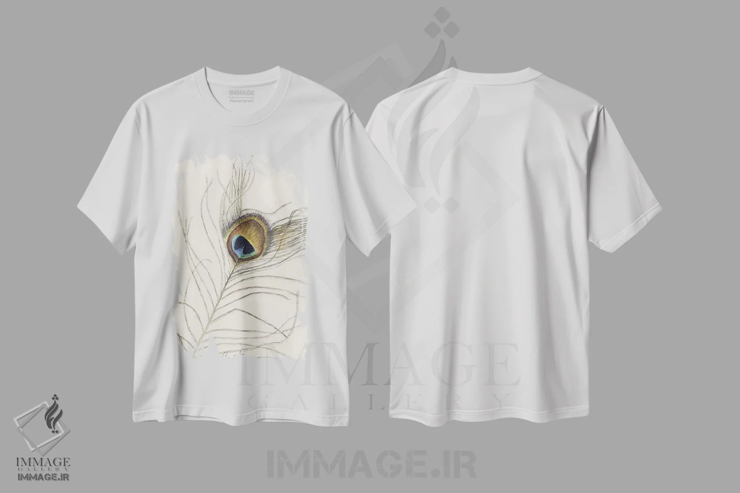 تیشرت سفید طرح دار چشم، دکور معاصر اثر لیز کاوینگتون | immage.ir