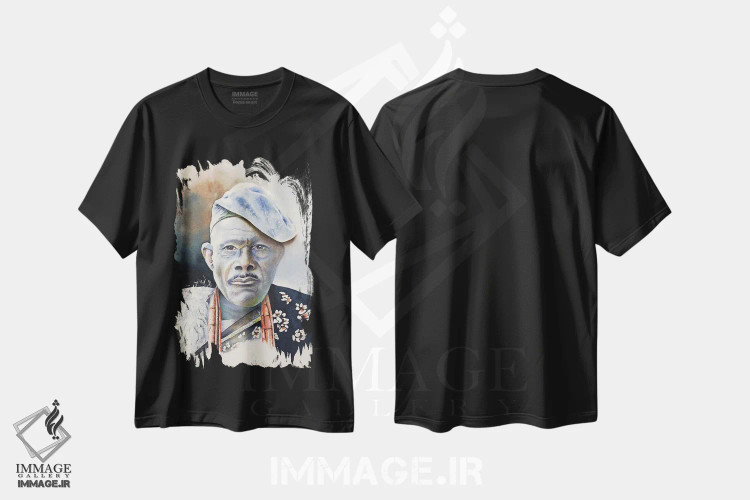 تیشرت مشکی طرح دار رئیس، دکور معاصر اثر لیز کاوینگتون | immage.ir