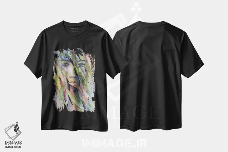 تیشرت مشکی طرح دار میان درختان اکالیپتوس، دکور معاصر اثر لیز کاوینگتون | immage.ir