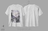 تیشرت سفید طرح دار غروب دره ۲، دکور معاصر اثر لیز کاوینگتون | immage.ir