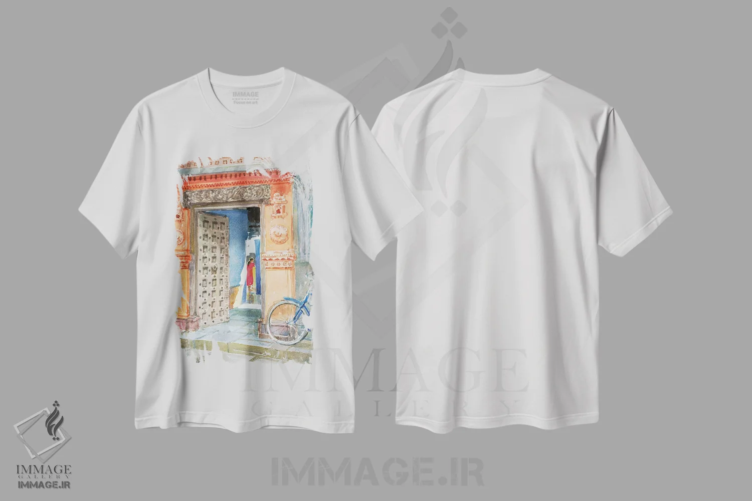 تیشرت سفید طرح دار در شهر قدیمی بوج، ۲۰۰۳، دکور آسیایی اثر لوسی ویلیس | فروشگاه ایماژ