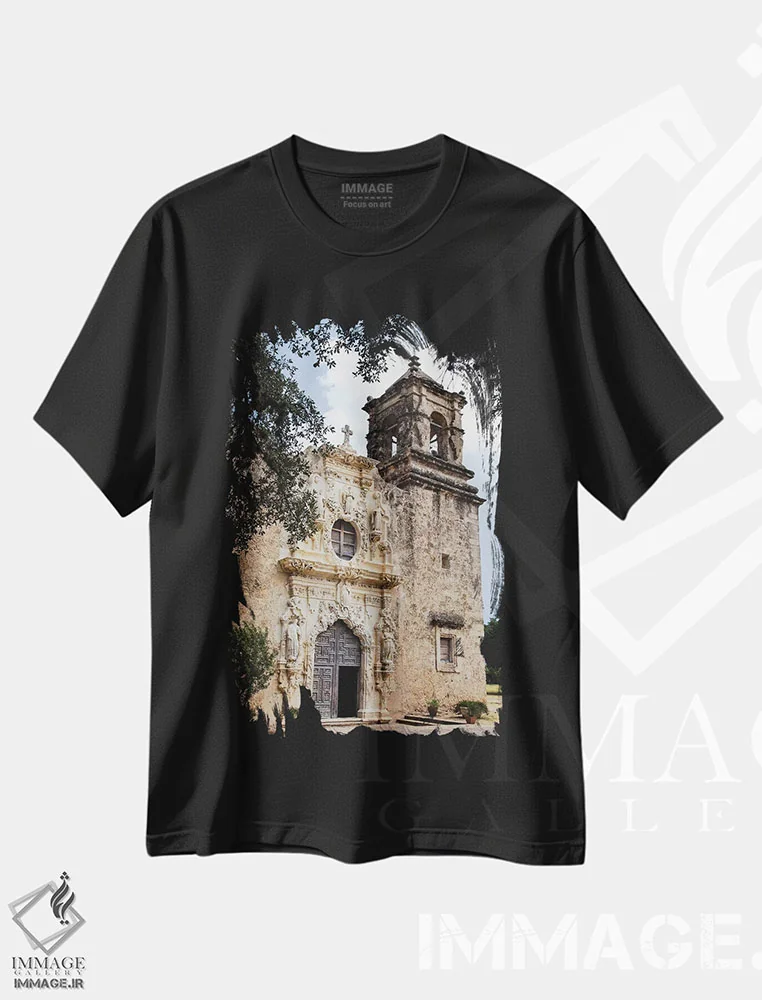 تیشرت مشکی طرح دار آثار لری دیتو - فروشگاه ایماژ