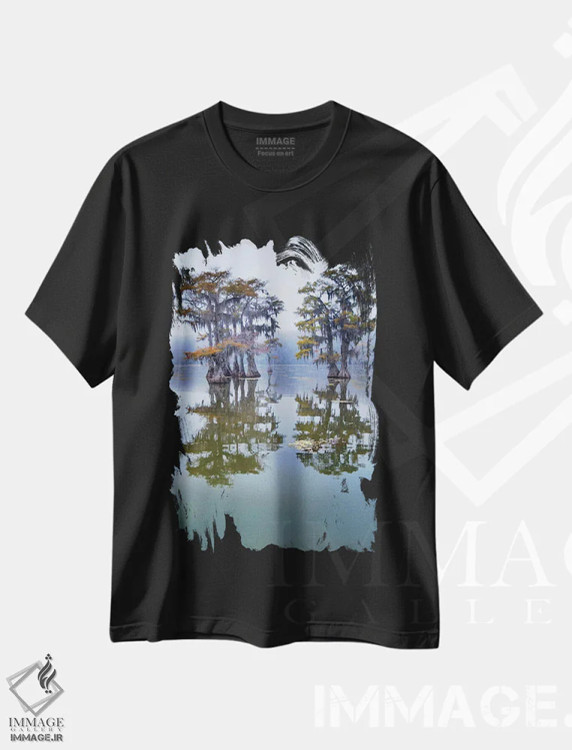تیشرت مشکی طرح دار آثار لری دیتو - فروشگاه ایماژ