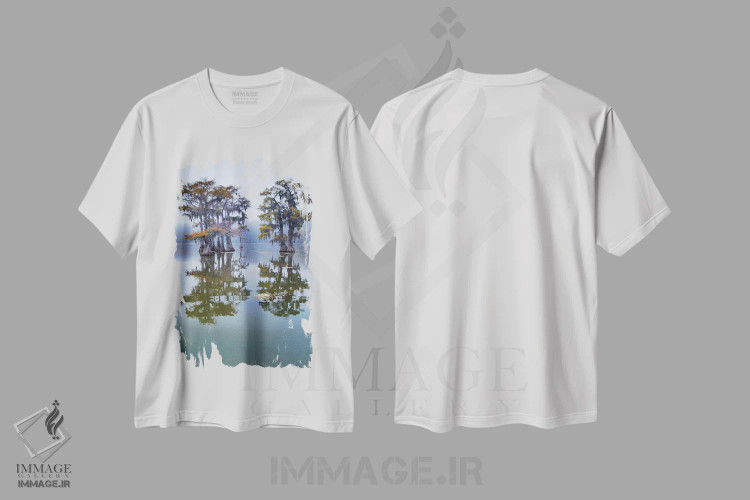 تیشرت سفید طرح دار آثار لری دیتو - immage.ir