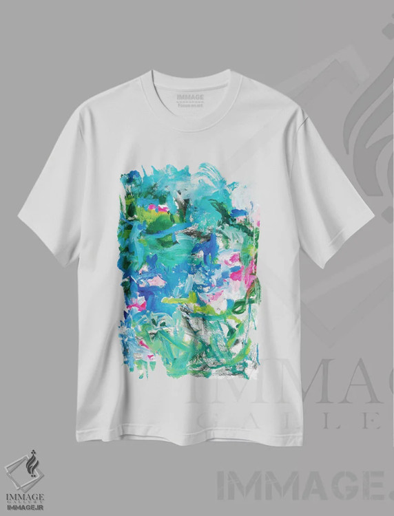 تیشرت سفید طرح دار افسون شده اثر لادارا مک کینون | فروشگاه ایماژ