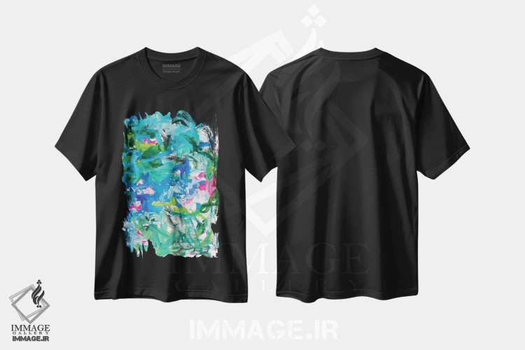 تیشرت مشکی طرح دار افسون شده اثر لادارا مک کینون | immage.ir