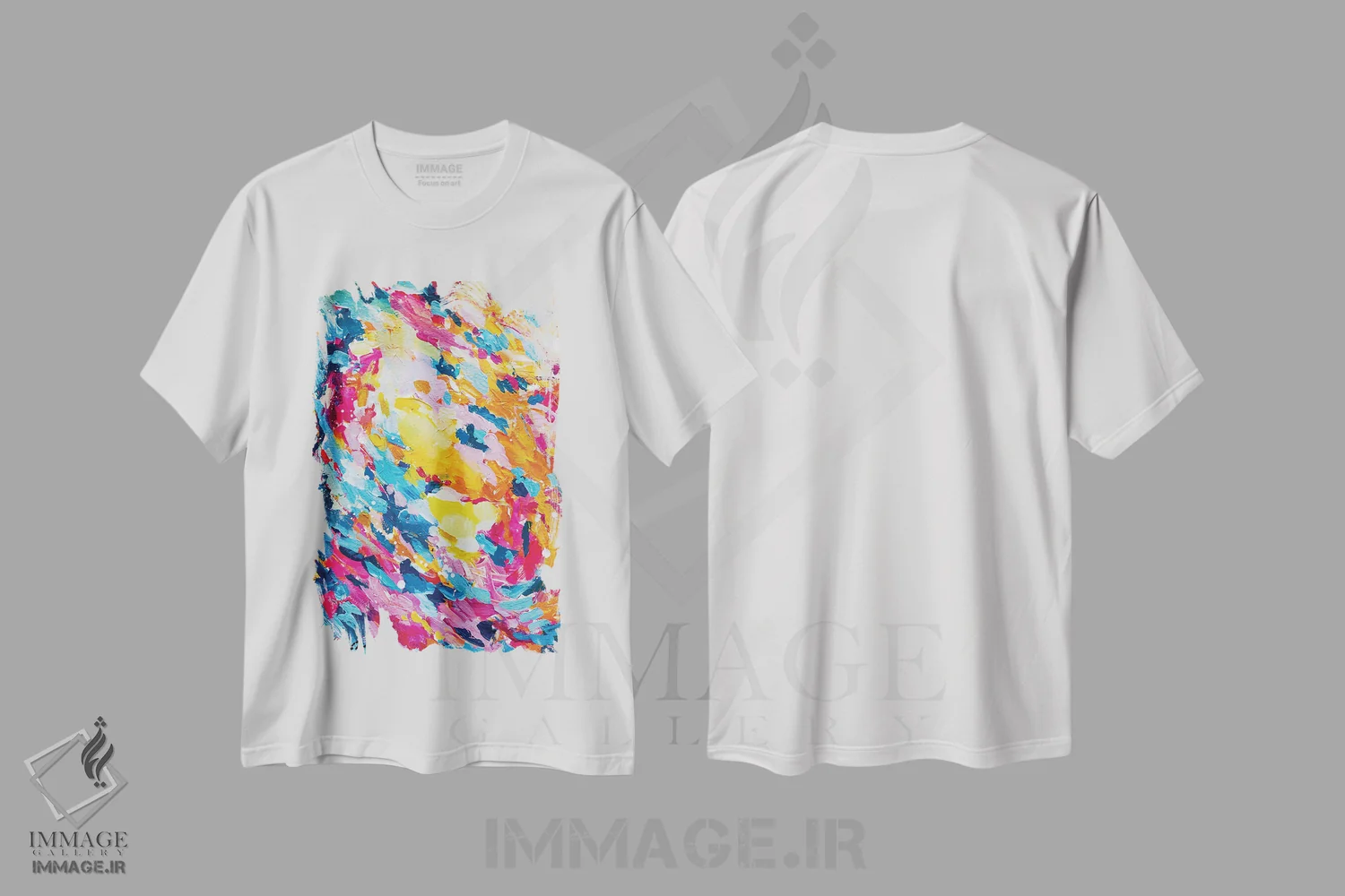 تیشرت سفید طرح دار آغاز زندگی بهاری III اثر لادارا مک کینون | فروشگاه ایماژ