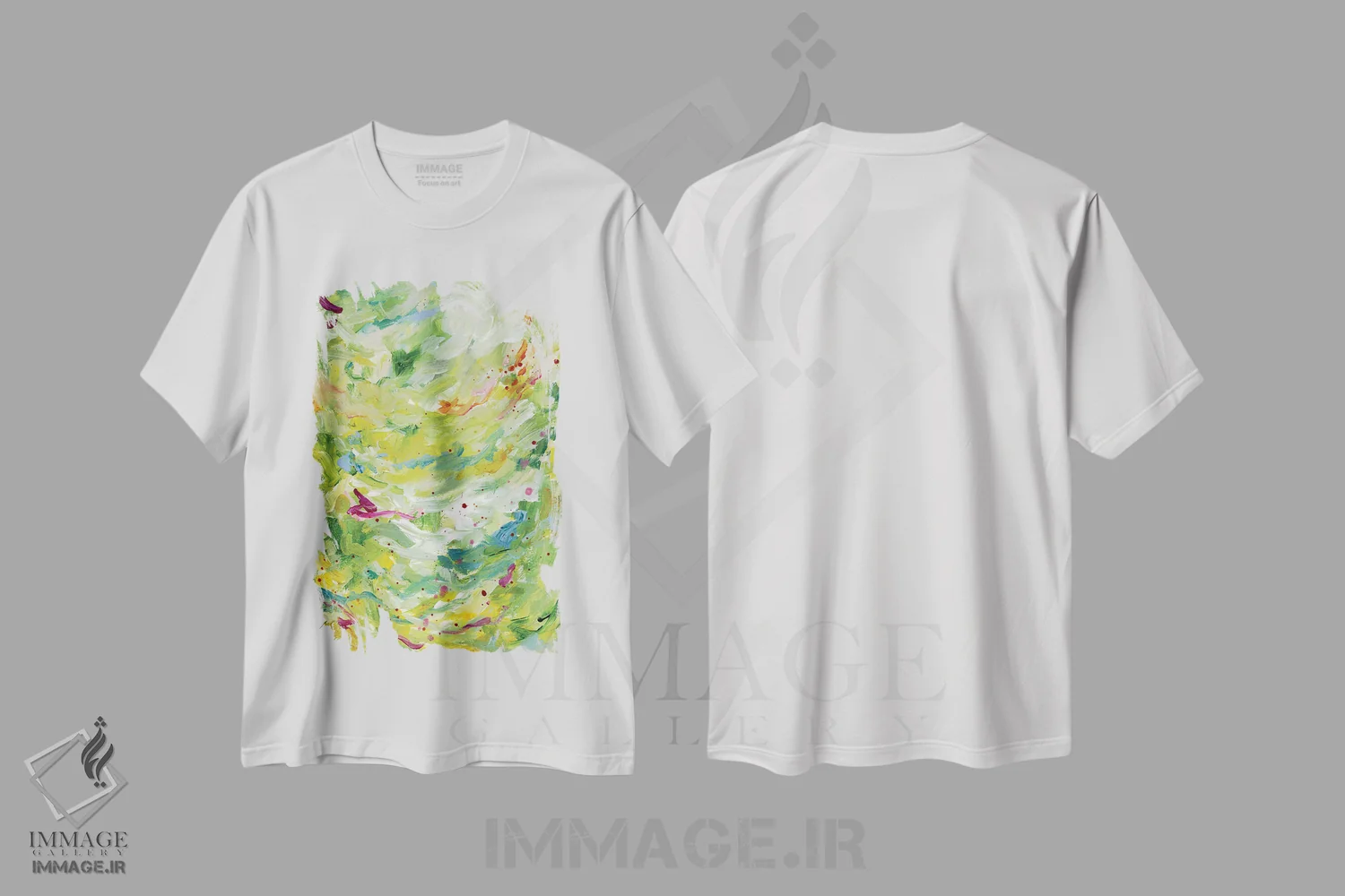 تیشرت سفید طرح دار سفر طولانی به سوی دیگر اثر لادارا مک کینون | immage.ir