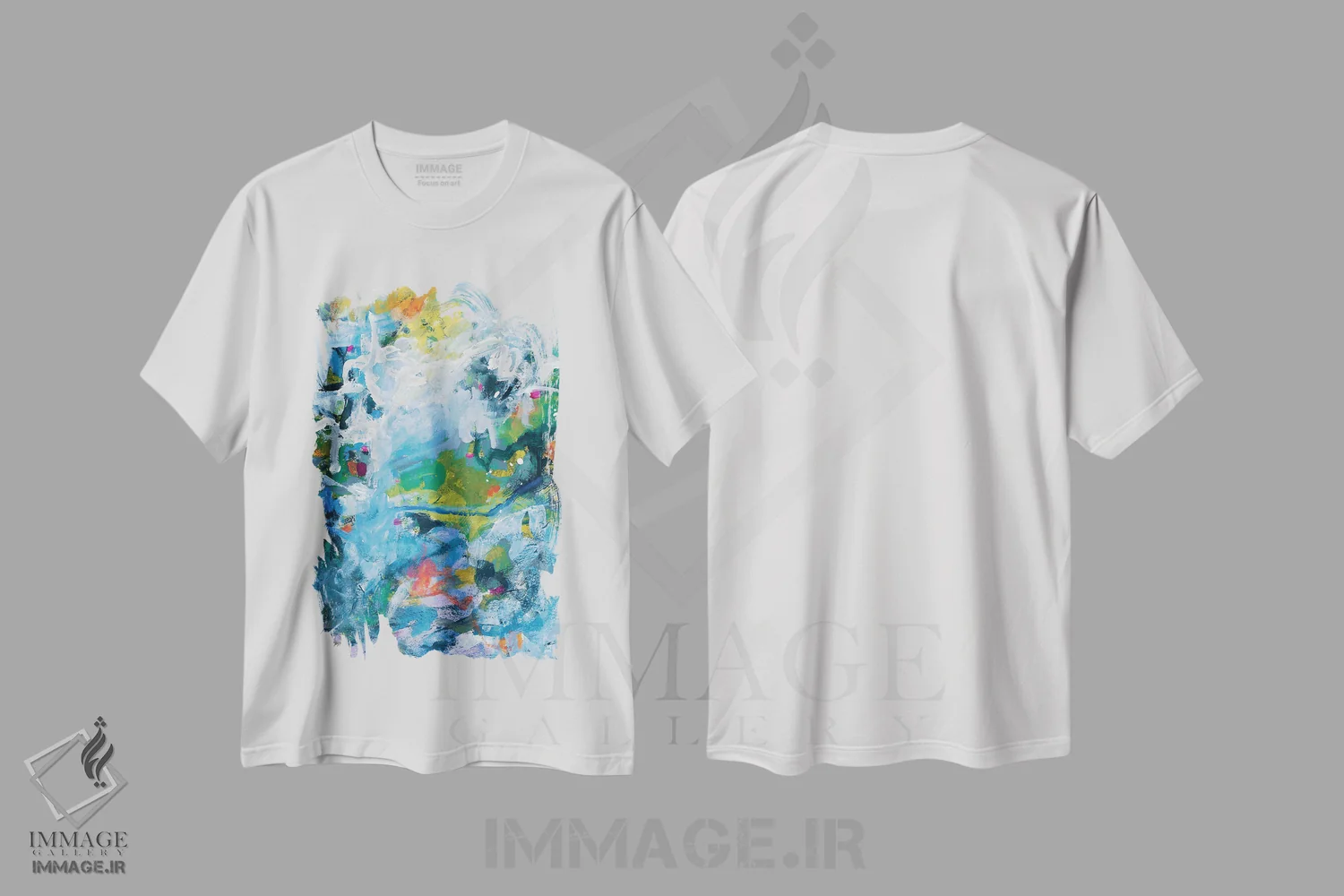 تیشرت سفید طرح دار و این هم همینطور اثر لادارا مک کینون | فروشگاه ایماژ