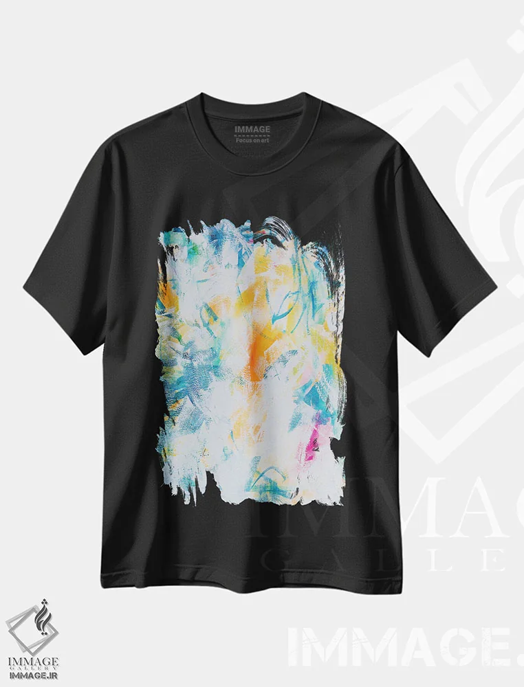 تیشرت مشکی طرح دار فرصت ها اثر لادارا مک کینون | فروشگاه ایماژ