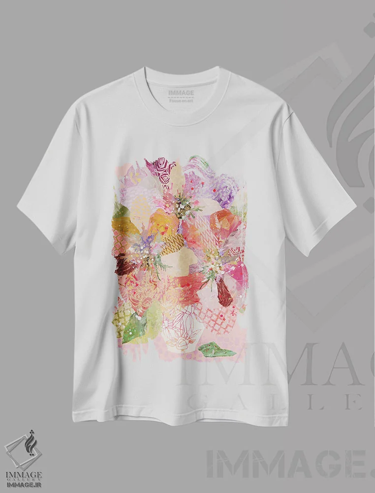 تیشرت سفید طرح دار هی سیگنورینا، دکور معاصر اثر لیان داکینو | immage.ir