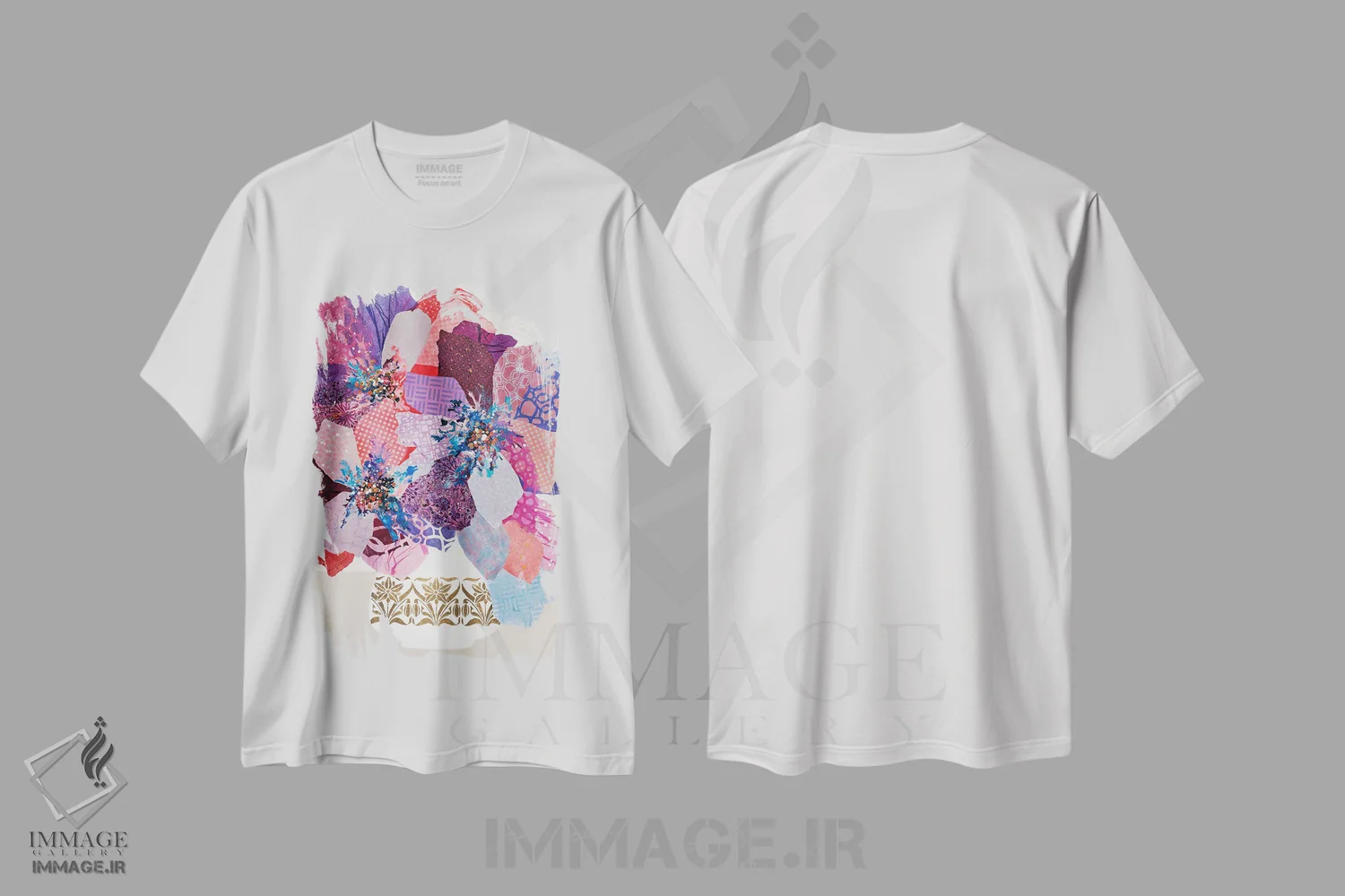 تیشرت سفید طرح دار من باید گل داشته باشم، دکور معاصر اثر لیان داکینو | immage.ir