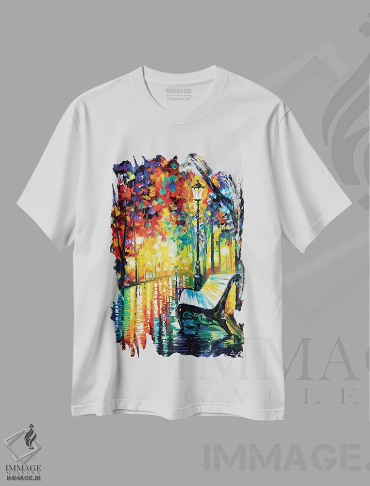 تیشرت سفید طرح دار او رفت...، دکور معاصر اثر لئونید آفرموف | فروشگاه ایماژ
