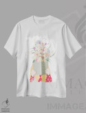 تیشرت سفید طرح دار سر گل دار مراقبت از خود، دکور معاصر اثر لیا استراتسما | immage.ir