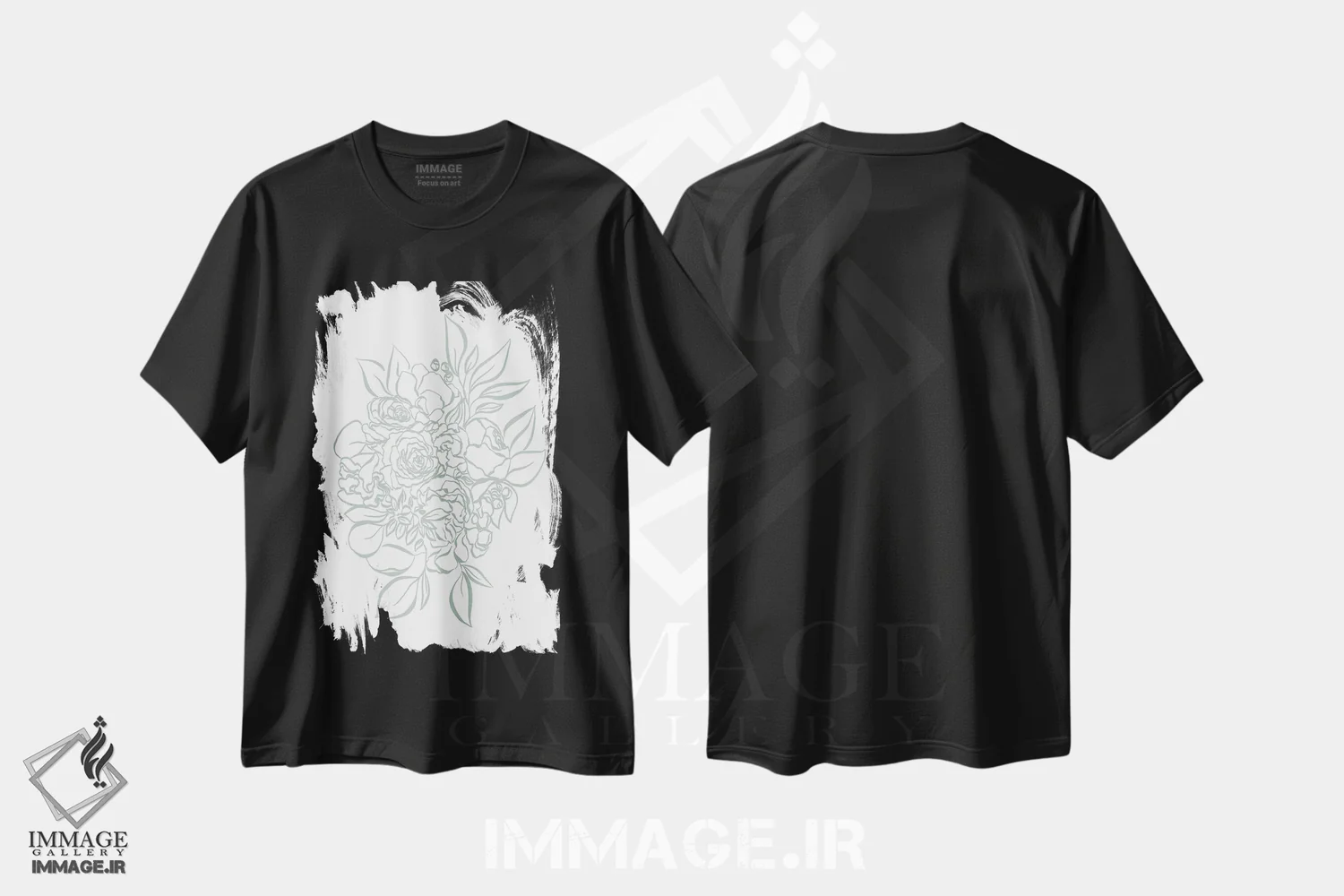 تیشرت مشکی طرح دار عروس می آید، دکور روستایی اثر لیا استراتسما | فروشگاه ایماژ