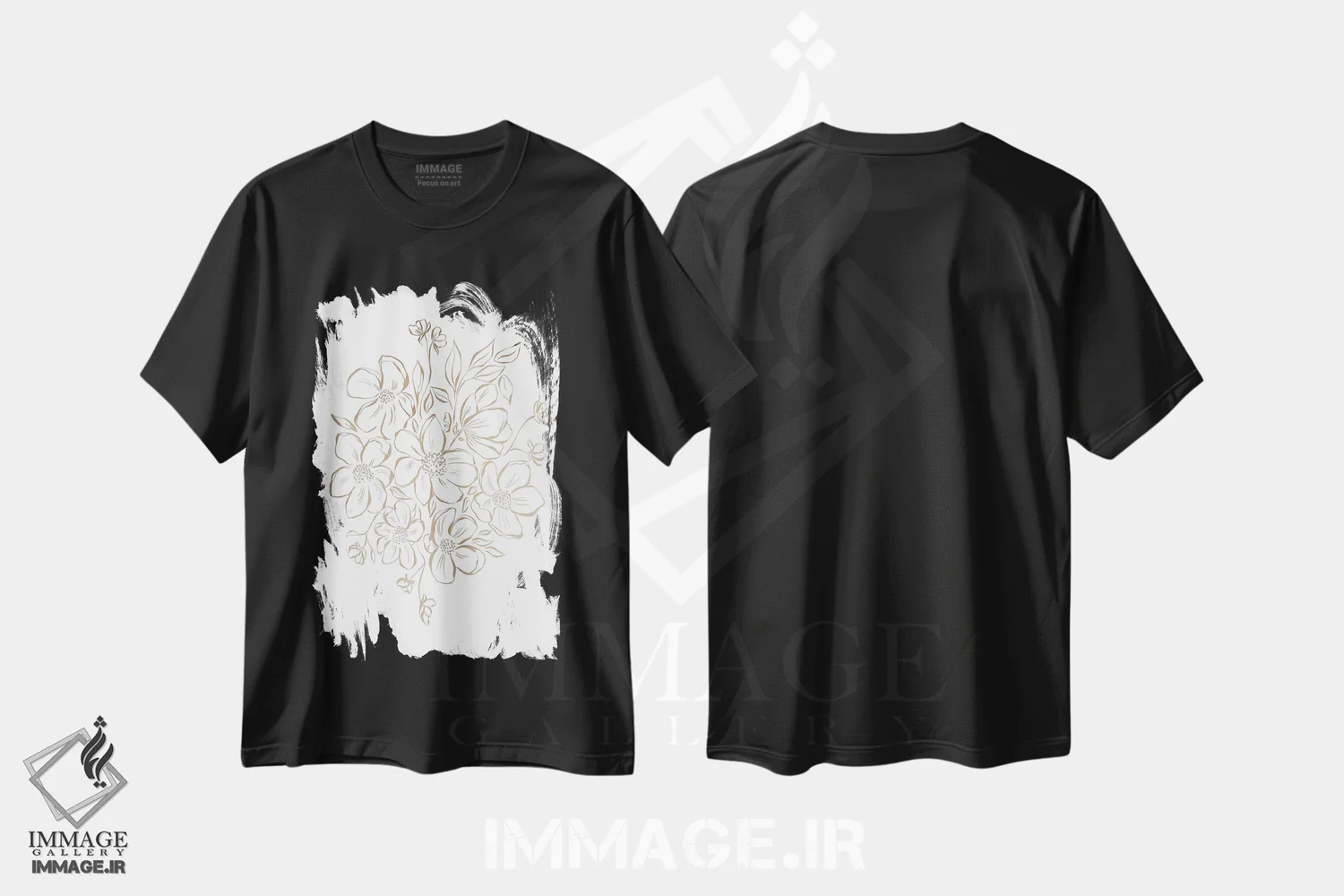 تیشرت مشکی طرح دار دسته ی وحشی، دکور معاصر اثر لیا استراتسما | immage.ir