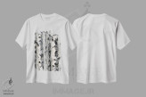 تیشرت سفید طرح دار غان ساده شده، دکور معاصر اثر لیزا الی | immage.ir