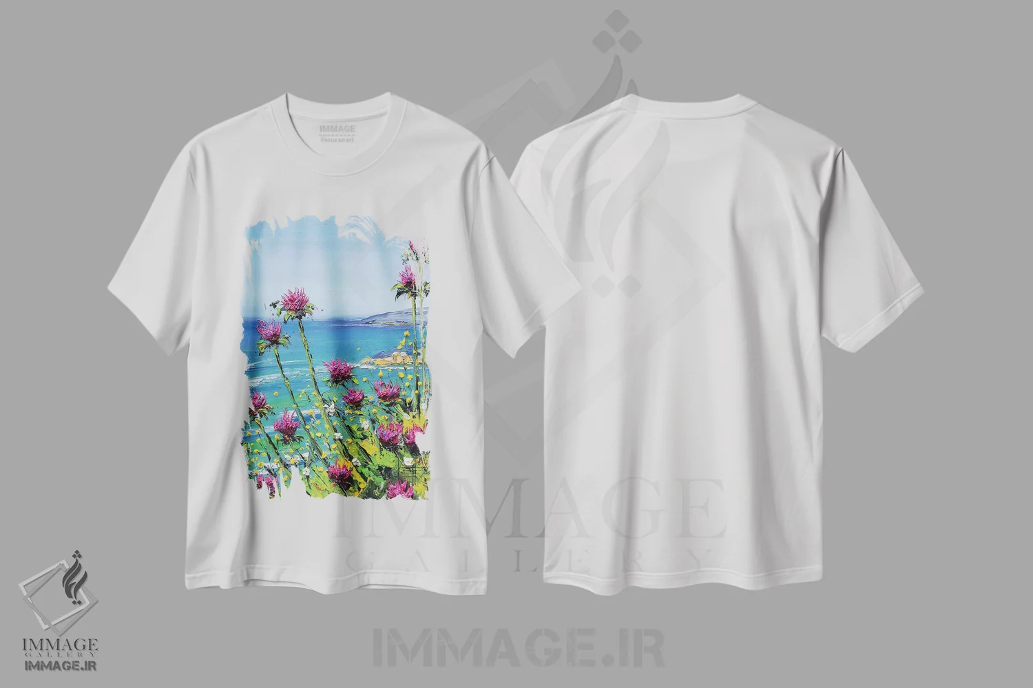 تیشرت سفید طرح دار برای همیشه در کالیفرنیا، دکور معاصر اثر لیزا الی | immage.ir