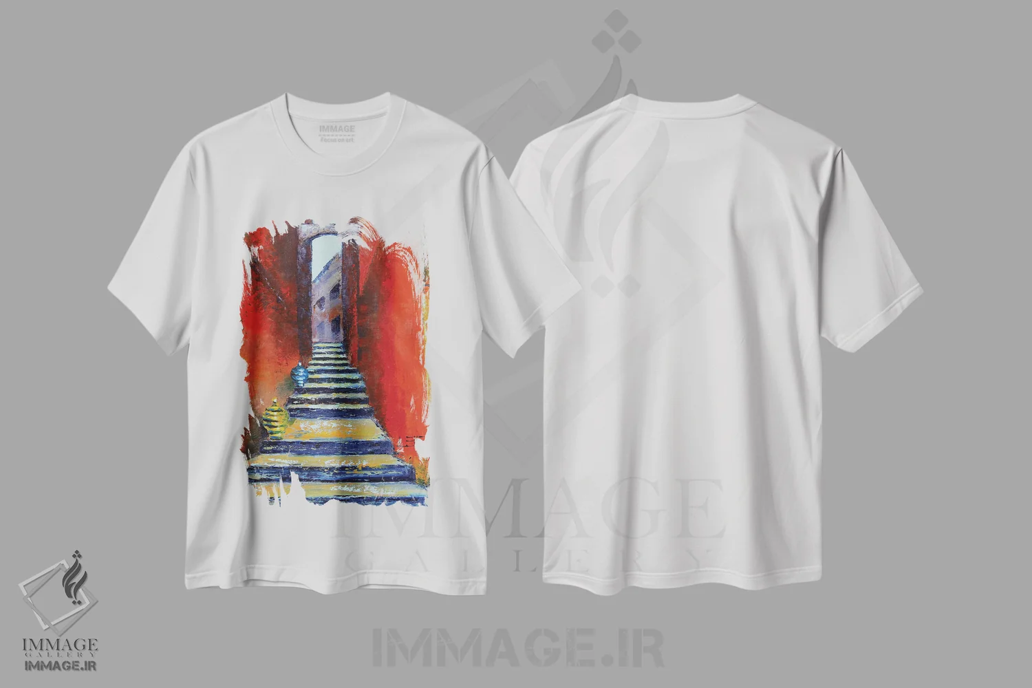 تیشرت سفید طرح دار راه مخفی در اروپا، دکور معاصر اثر لیزا الی | immage.ir