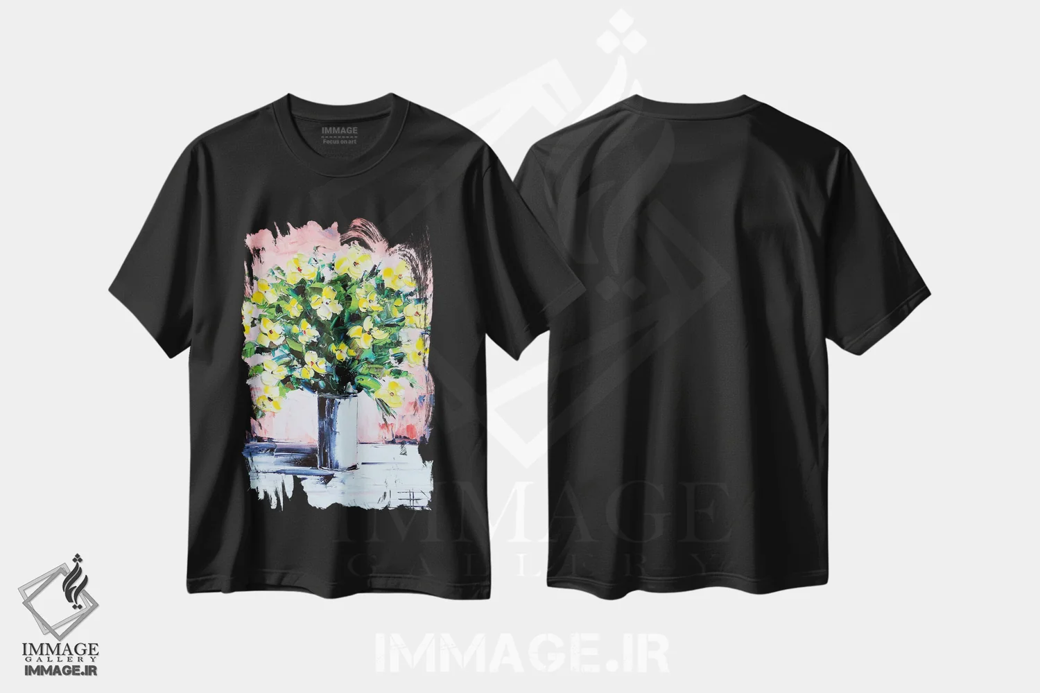 تیشرت مشکی طرح دار رویای بیداری، دکور معاصر اثر لیزا الی | immage.ir