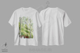 تیشرت سفید طرح دار رویای جنگلی تابستان، دکور معاصر اثر لیزا الی | immage.ir