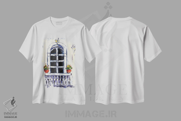 تیشرت سفید طرح دار ایتالیا یک، دکور معاصر اثر لیزا الی | immage.ir