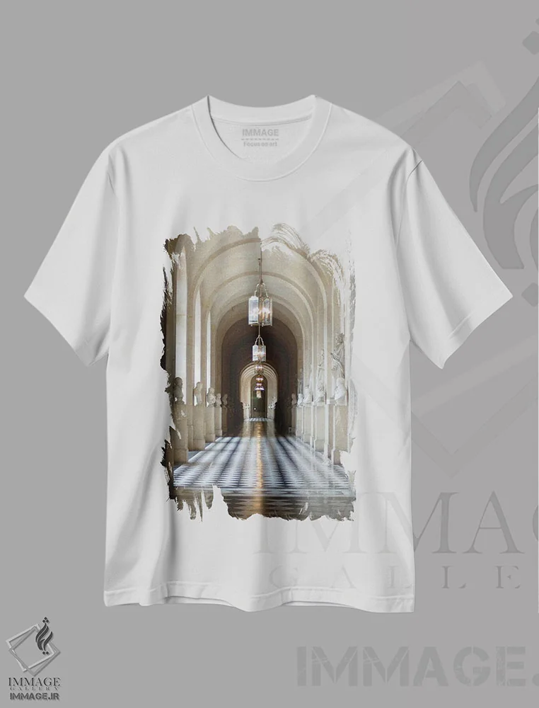 تیشرت سفید طرح دار آثار لیزا اس. انگلبریخت - فروشگاه ایماژ