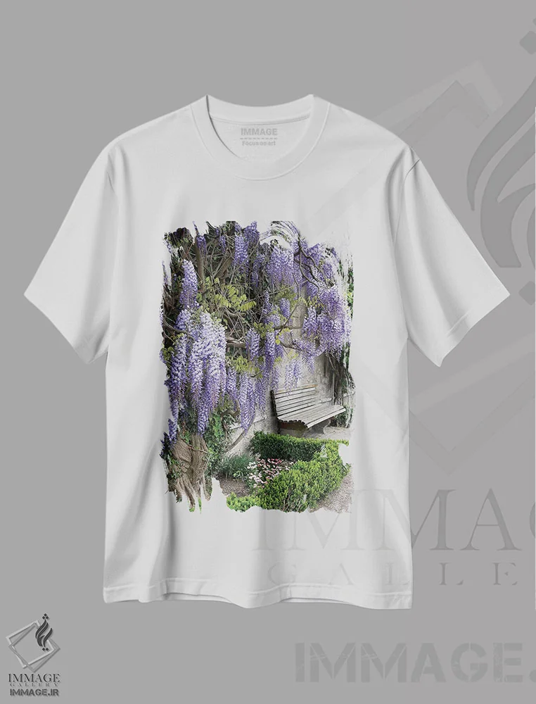 تیشرت سفید طرح دار آثار لیزا اس. انگلبریخت - فروشگاه ایماژ