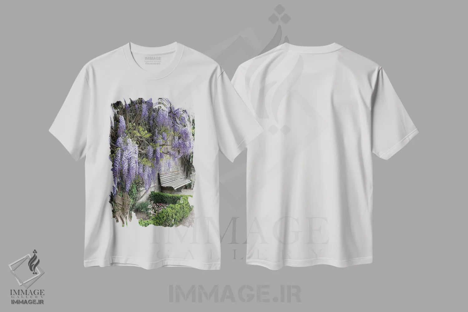 تیشرت سفید طرح دار آثار لیزا اس. انگلبریخت - فروشگاه ایماژ