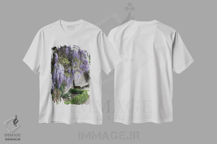 تیشرت سفید طرح دار آثار لیزا اس. انگلبریخت - فروشگاه ایماژ