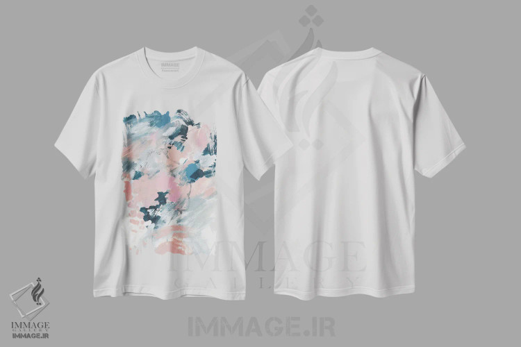 تیشرت سفید طرح دار انگیزش اثر لسیا بینکین | فروشگاه ایماژ