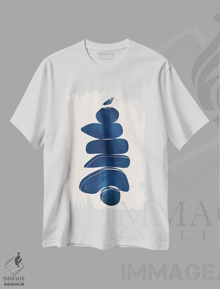 تیشرت سفید طرح دار اعتماد اثر لسیا بینکین | immage.ir