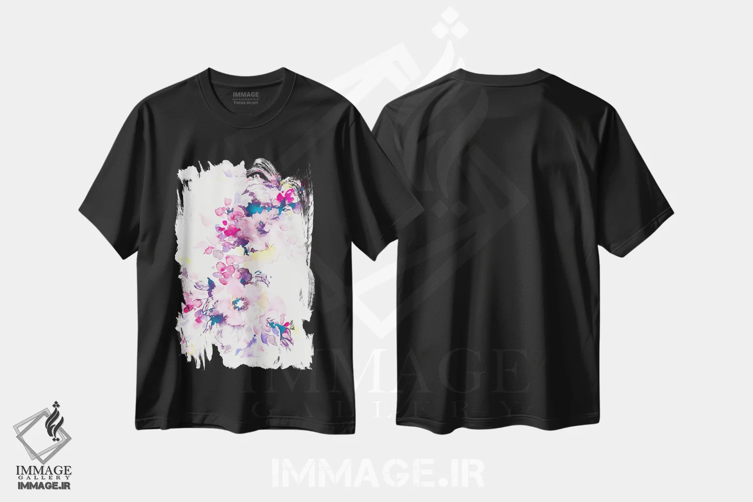 تیشرت مشکی طرح دار بهار، دکور معاصر اثر لسیا بینکین | immage.ir