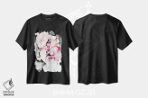 تیشرت مشکی طرح دار قلب وحشی، آبستره اثر لسیا بینکین | immage.ir