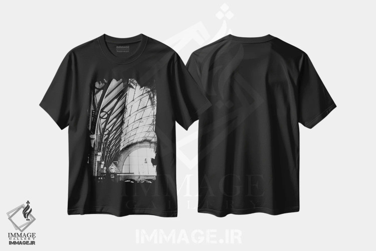 تیشرت مشکی طرح دار ایستگاه کینگز کراس، دکوراسیون جایگزین اثر لورا ایوانز | immage.ir