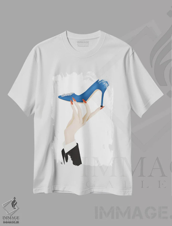 تیشرت سفید طرح دار مانولو، تزئینی اثر لا فَم ژوژو | فروشگاه ایماژ