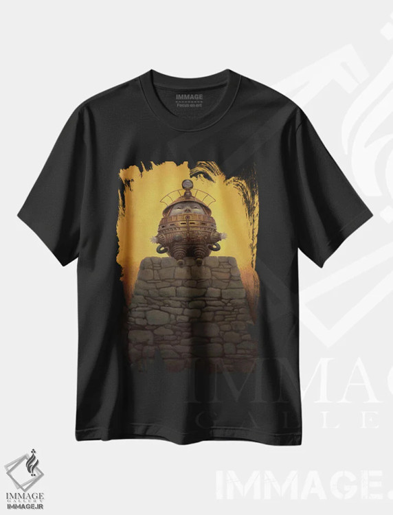 تیشرت مشکی طرح دار هامپتی دامپتی، دکوراسیون جایگزین اثر لیزا فالکن سترن | فروشگاه ایماژ