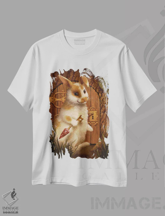 تیشرت سفید طرح دار گنجینه ۲، هنر فاخر معاصر اثر لیزا فالکن سترن | immage.ir