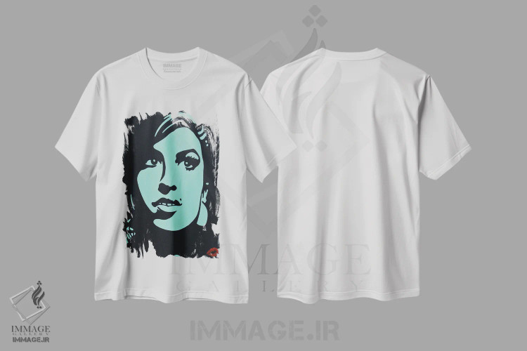 تیشرت سفید طرح دار اِمی واینهاوس، مدیوم اثر آلا گرانده | فروشگاه ایماژ