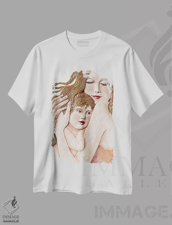 تیشرت سفید طرح دار امنیت، دکور معاصر اثر آلا گرانده | immage.ir