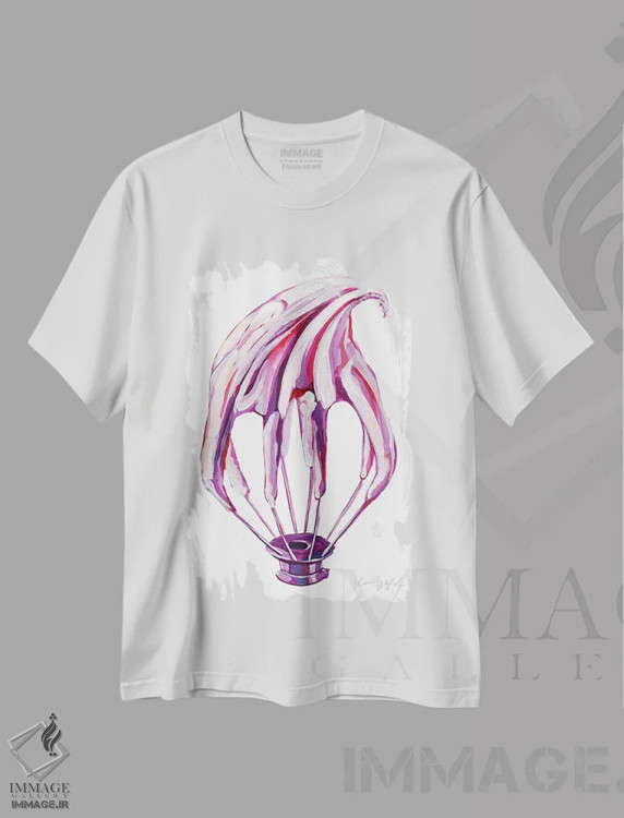 تیشرت سفید طرح دار همزن مرنگ، مدیوم اثر لورِل گرینفیلد | فروشگاه ایماژ