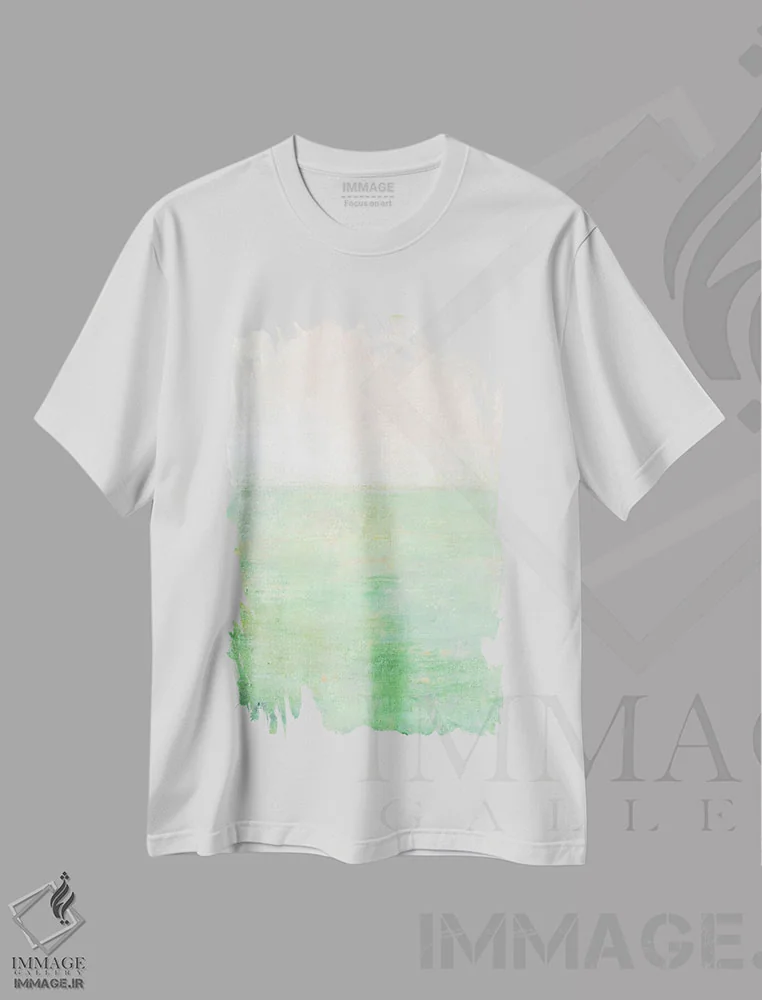 تیشرت سفید طرح دار ادای احترام به روتکو؛ زمان بهار اثر لئون گروسمن | immage.ir