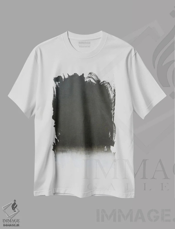 تیشرت سفید طرح دار گفت وگوهای صمیمی اثر لئون گروسمن | فروشگاه ایماژ
