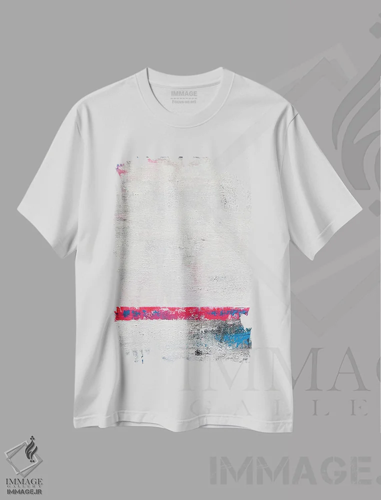 تیشرت سفید طرح دار فراتر از افق اثر لئون گروسمن | فروشگاه ایماژ