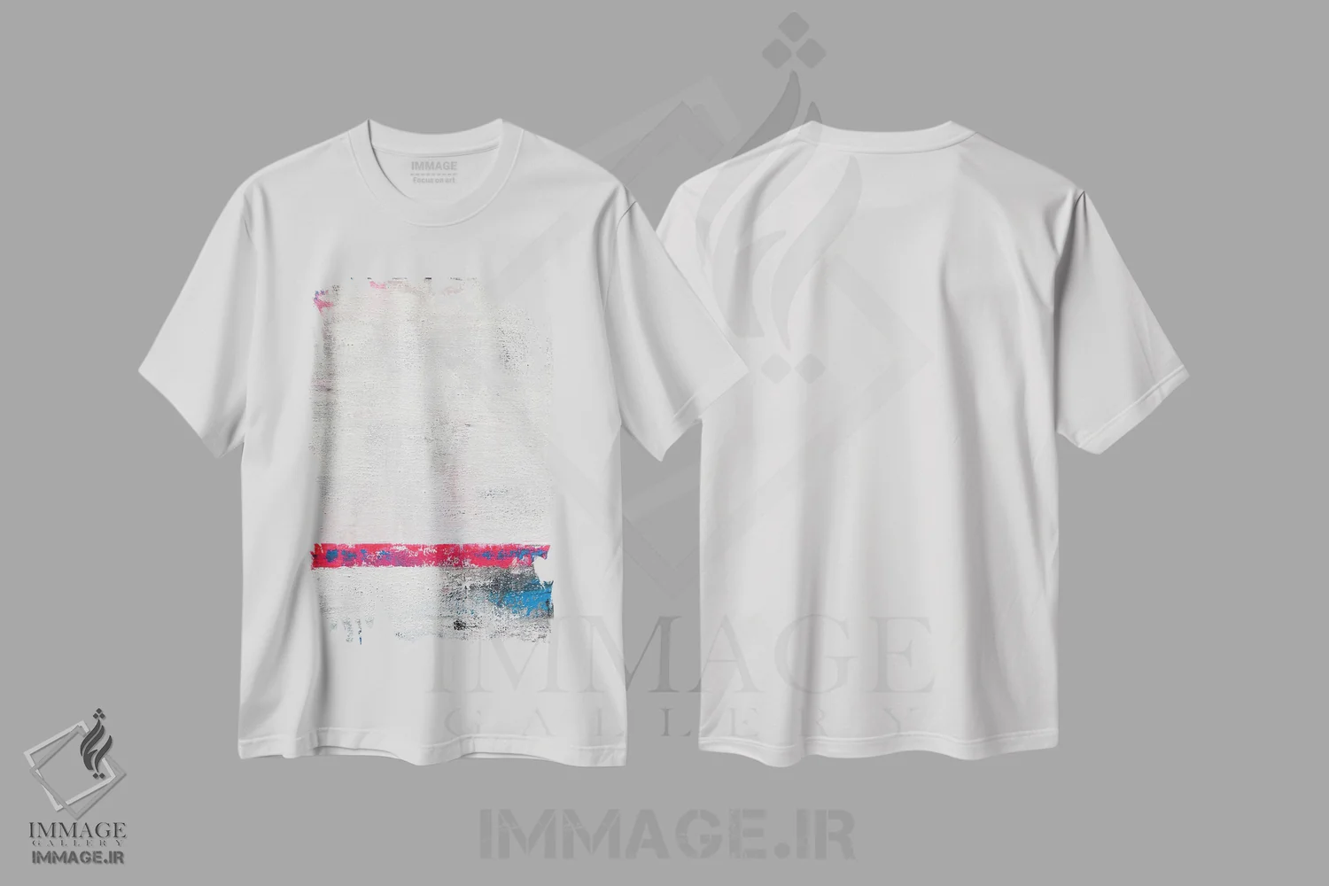 تیشرت سفید طرح دار فراتر از افق اثر لئون گروسمن | فروشگاه ایماژ